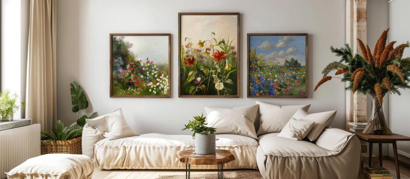 Idei de aranjare a tablourilor pe perete: compoziții, layout-uri și reguli vizuale esențiale