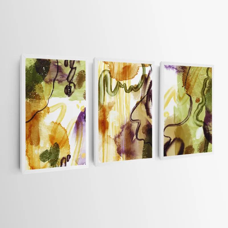 Tablou Multicanvas Orange Purplert mockup 0