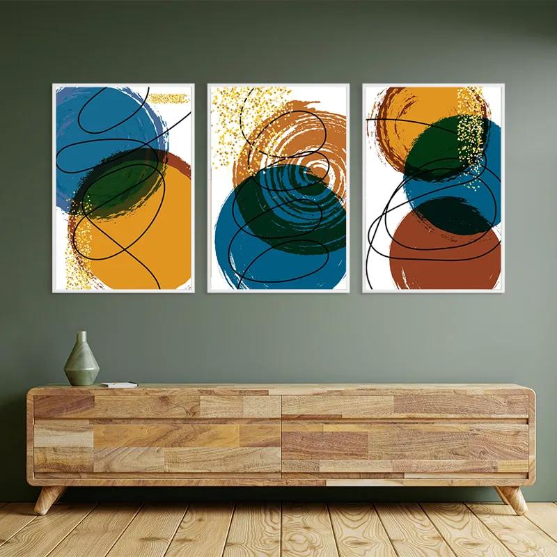 Tablou Multicanvas Abstract Circles mockup 2