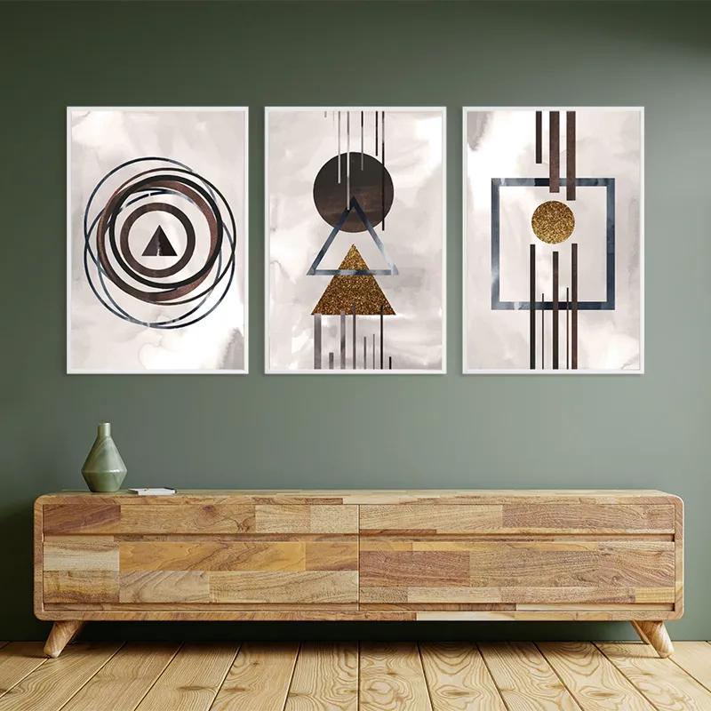 Tablou Multicanvas Greybstract Set mockup 2