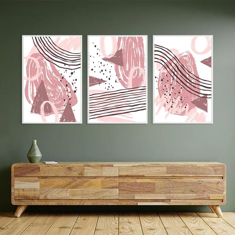 Tablou Multicanvas Pink Set mockup 2