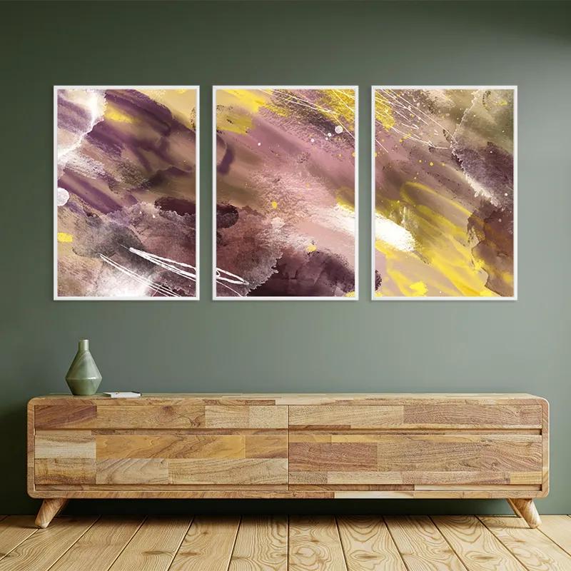 Tablou Multicanvas Purple Set mockup 2