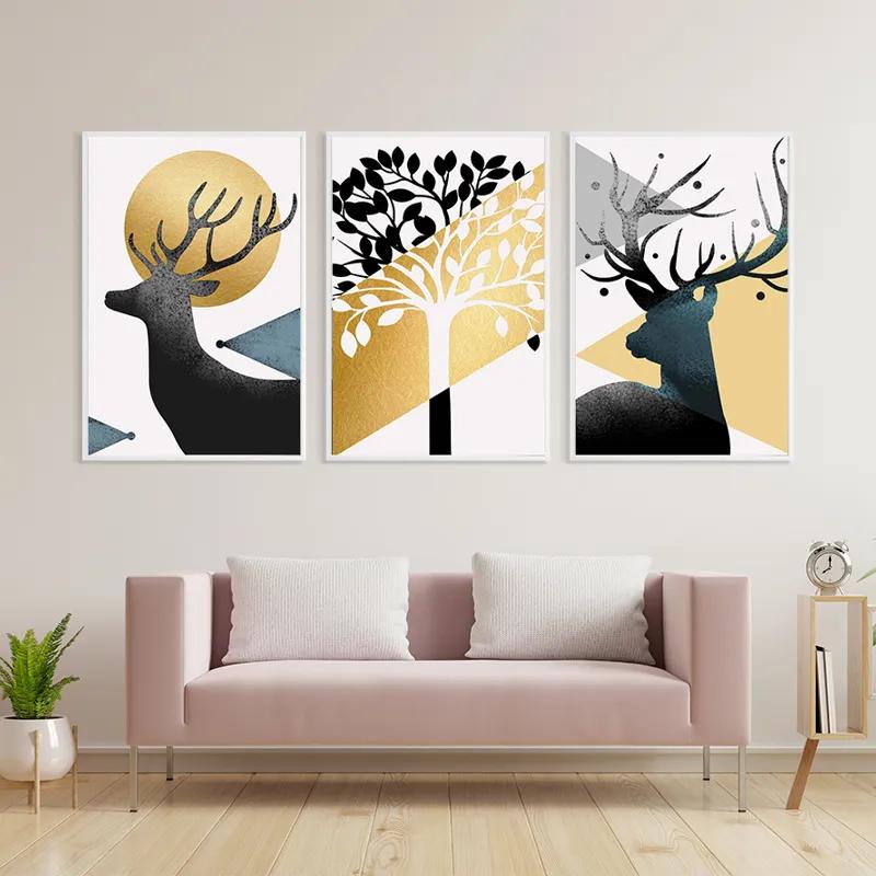 Tablou Multicanvas Blacknd White Tree mockup 3