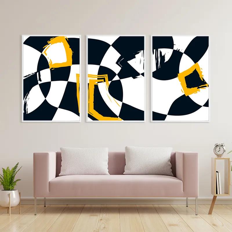 Tablou Multicanvas Blacknd Whitert mockup 3