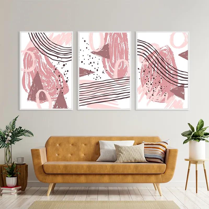 Tablou Multicanvas Pink Set mockup 4