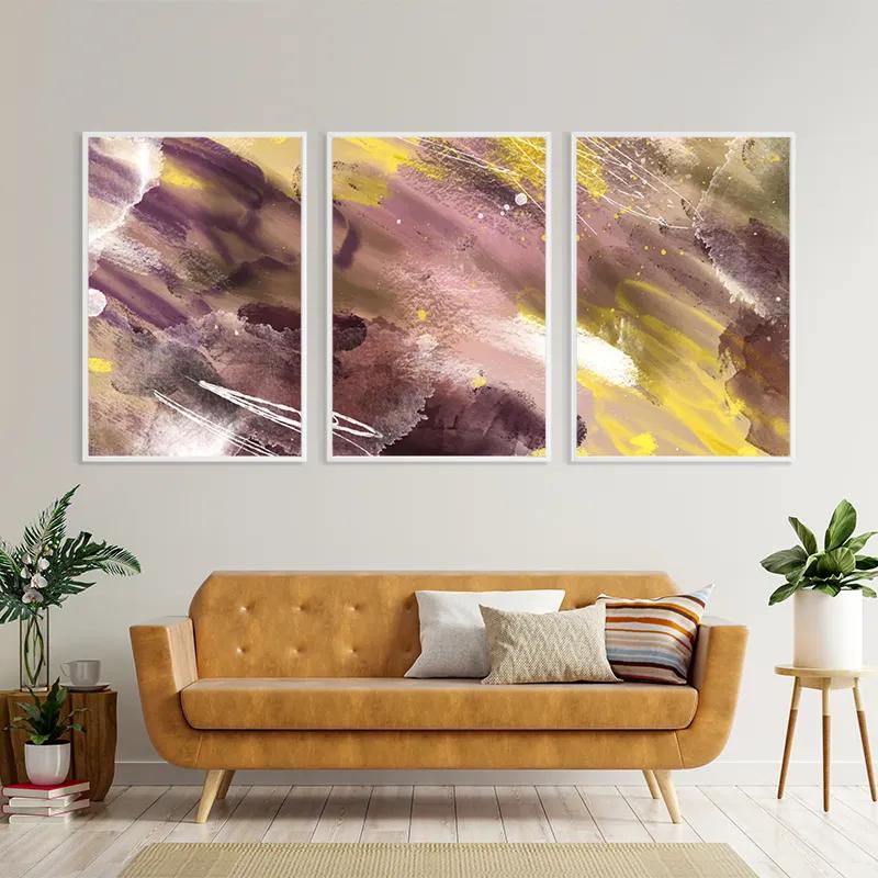 Tablou Multicanvas Purple Set mockup 4