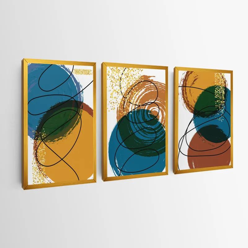 Tablou Multicanvas Abstract Circles mockup 0