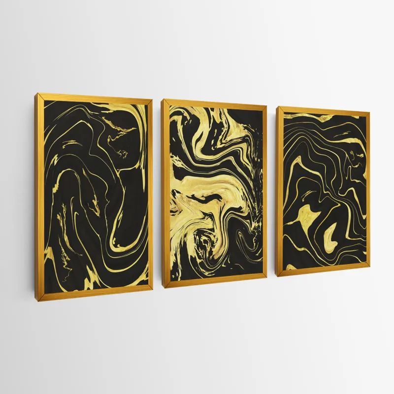 Abstract Gold Lines mockup 0