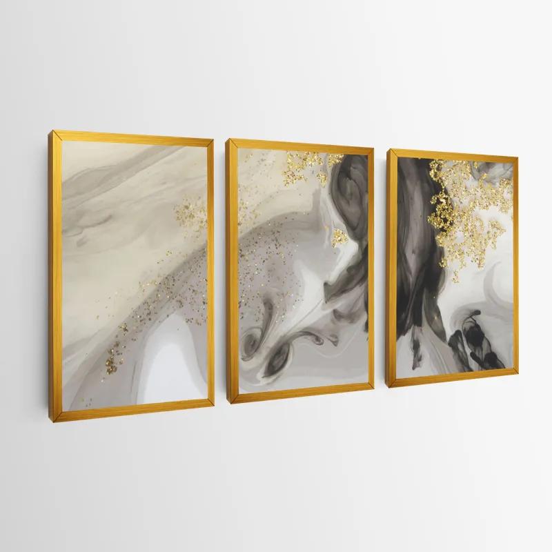 Tablou Multicanvas Cream Glitter Set mockup 0