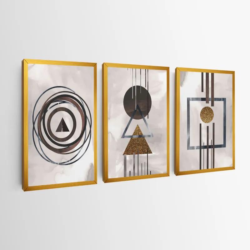 Tablou Multicanvas Greybstract Set mockup 0