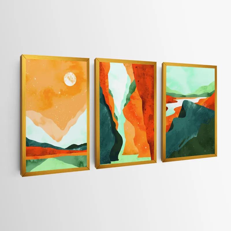 Tablou Multicanvas Mountain Set mockup 0