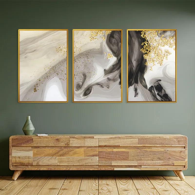 Tablou Multicanvas Cream Glitter Set mockup 2