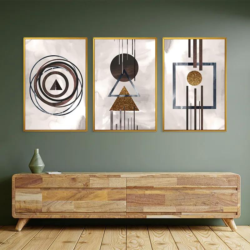 Tablou Multicanvas Greybstract Set mockup 2