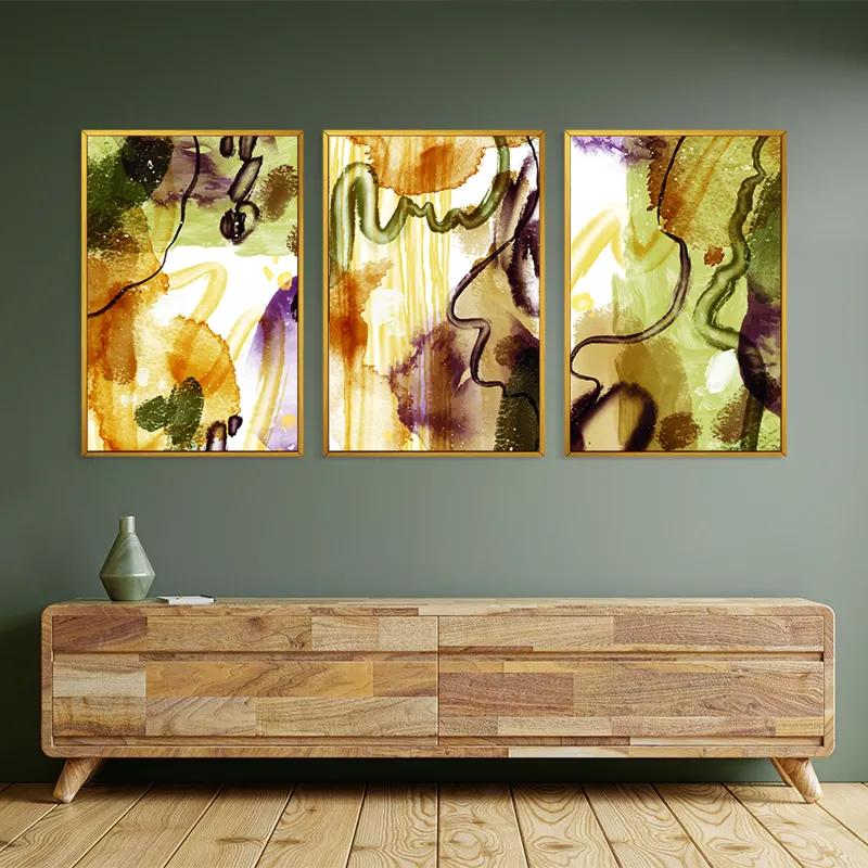 Tablou Multicanvas Orange Purplert mockup 2