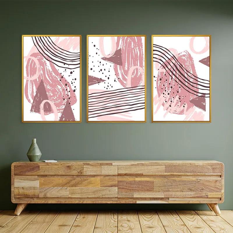 Tablou Multicanvas Pink Set mockup 2