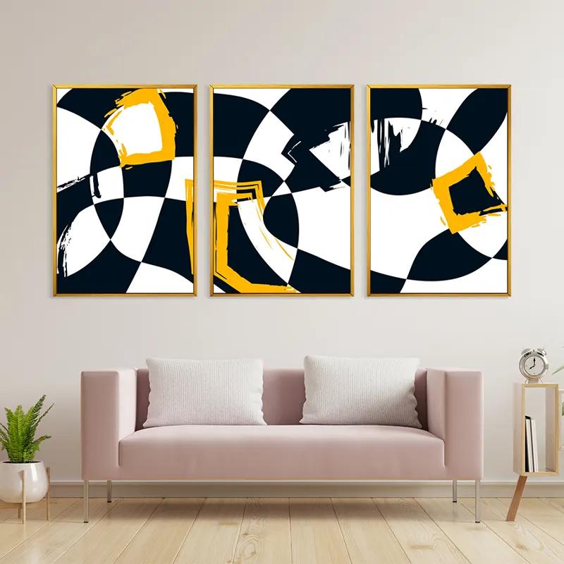 Tablou Multicanvas Blacknd Whitert mockup 3