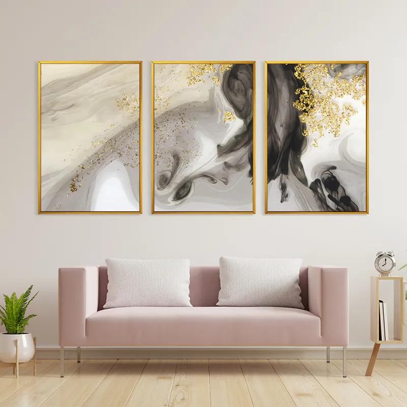 Tablou Multicanvas Cream Glitter Set mockup 3