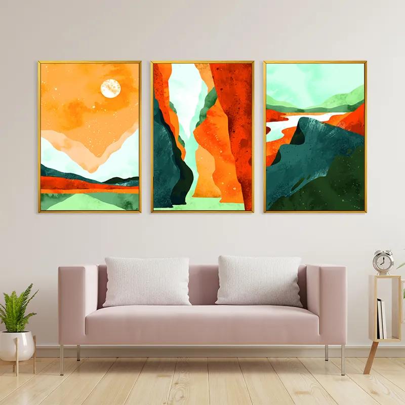 Tablou Multicanvas Mountain Set mockup 3