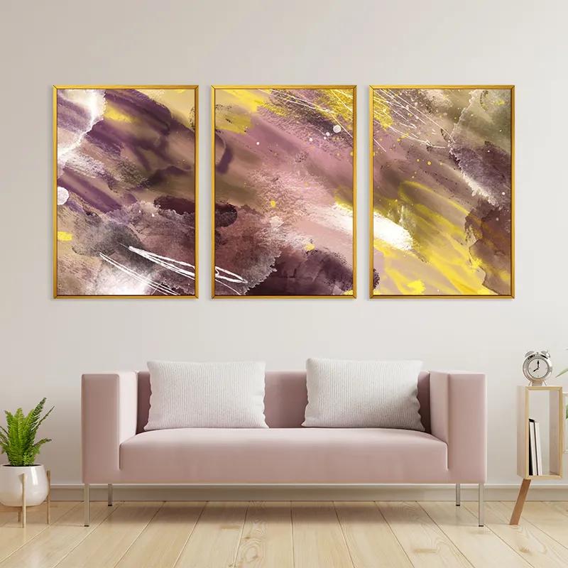 Tablou Multicanvas Purple Set mockup 3