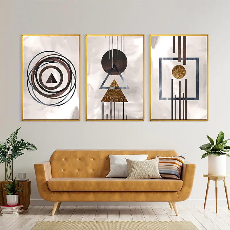 Tablou Multicanvas Greybstract Set mockup 4