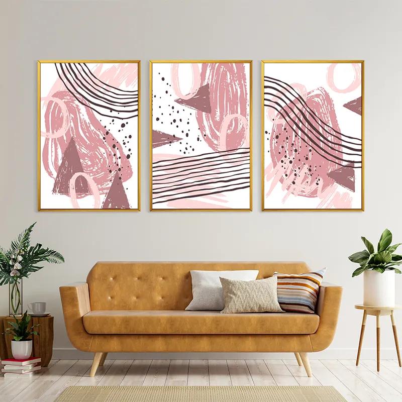 Tablou Multicanvas Pink Set mockup 4