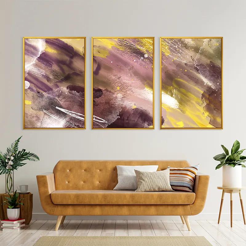 Tablou Multicanvas Purple Set mockup 4