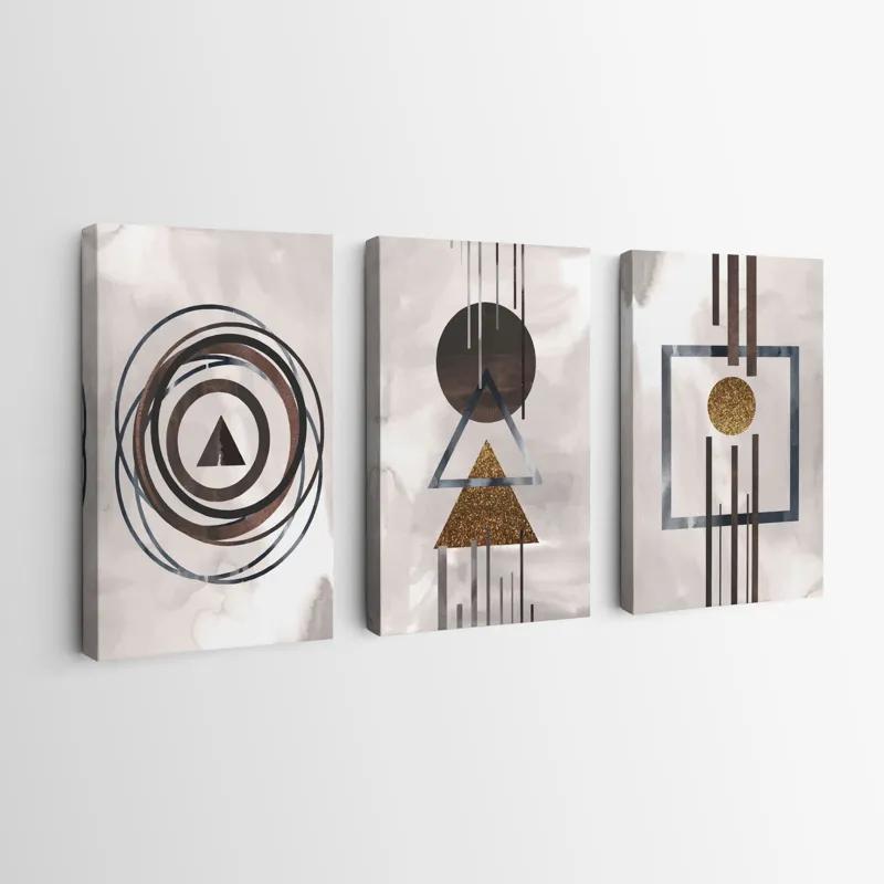 Tablou Multicanvas Greybstract Set mockup 0