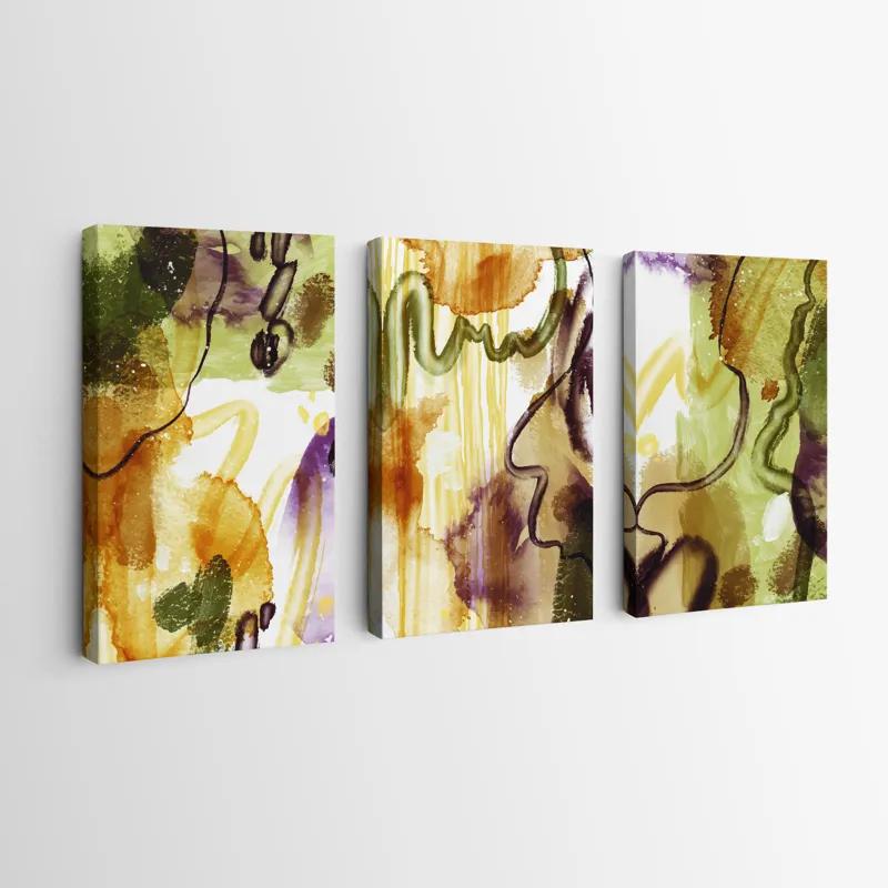 Tablou Multicanvas Orange Purplert mockup 0