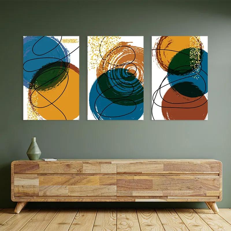 Tablou Multicanvas Abstract Circles mockup 2