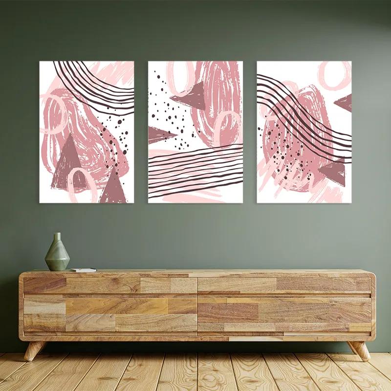 Tablou Multicanvas Pink Set mockup 2