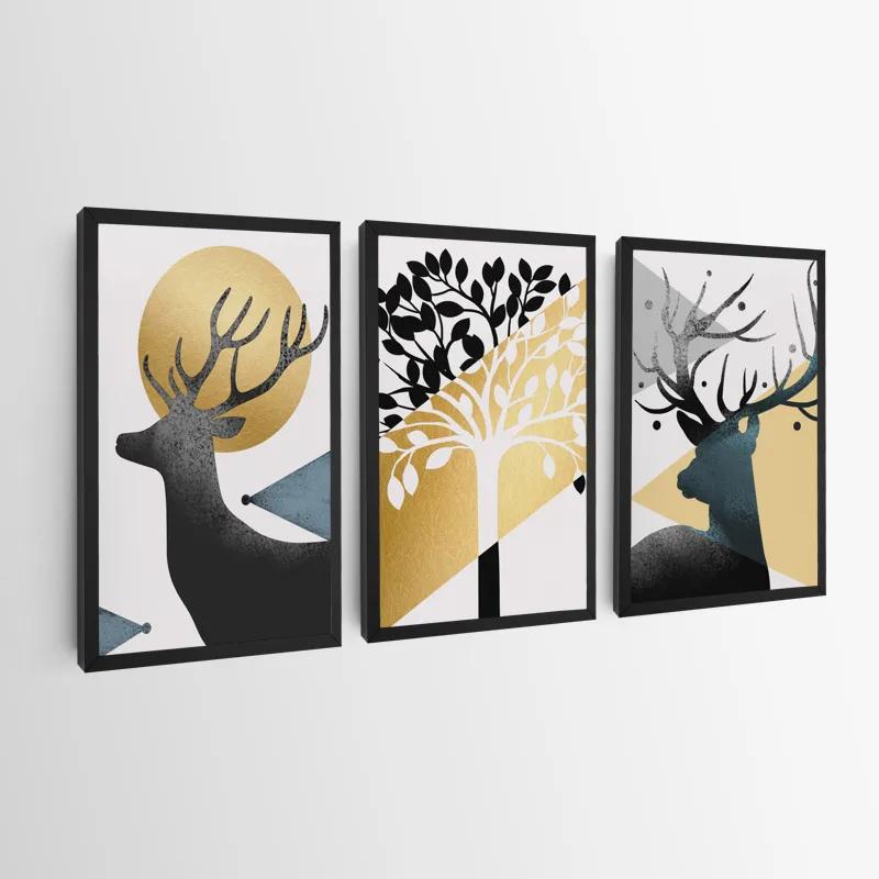 Tablou Multicanvas Blacknd White Tree mockup 0