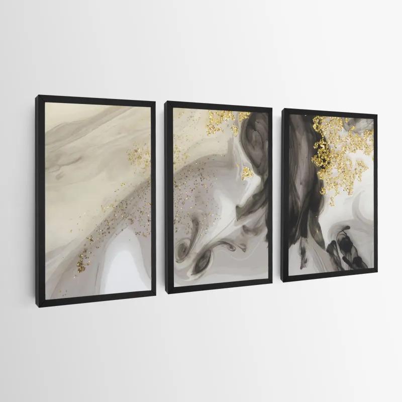 Tablou Multicanvas Cream Glitter Set mockup 0