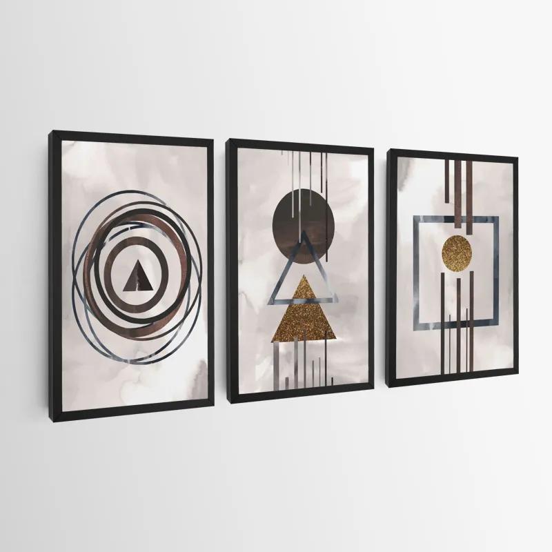 Tablou Multicanvas Greybstract Set mockup 0