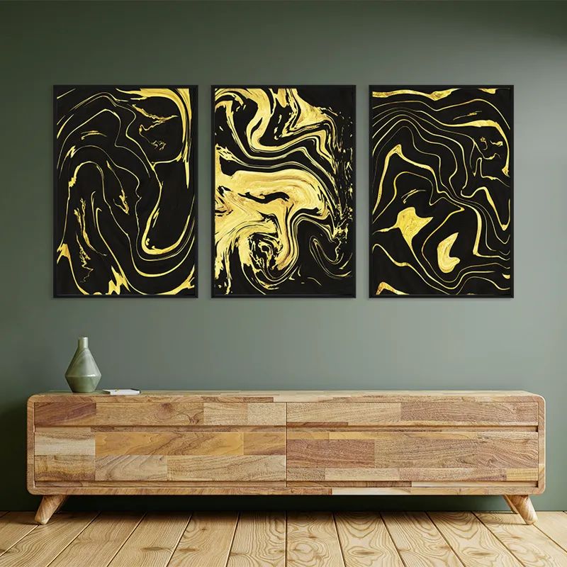 Abstract Gold Lines mockup 2