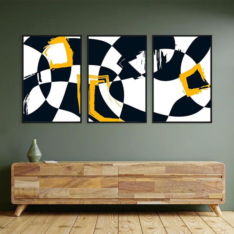 Tablou Multicanvas Blacknd Whitert mockup 2