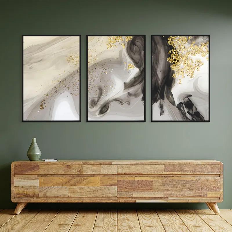 Tablou Multicanvas Cream Glitter Set mockup 2