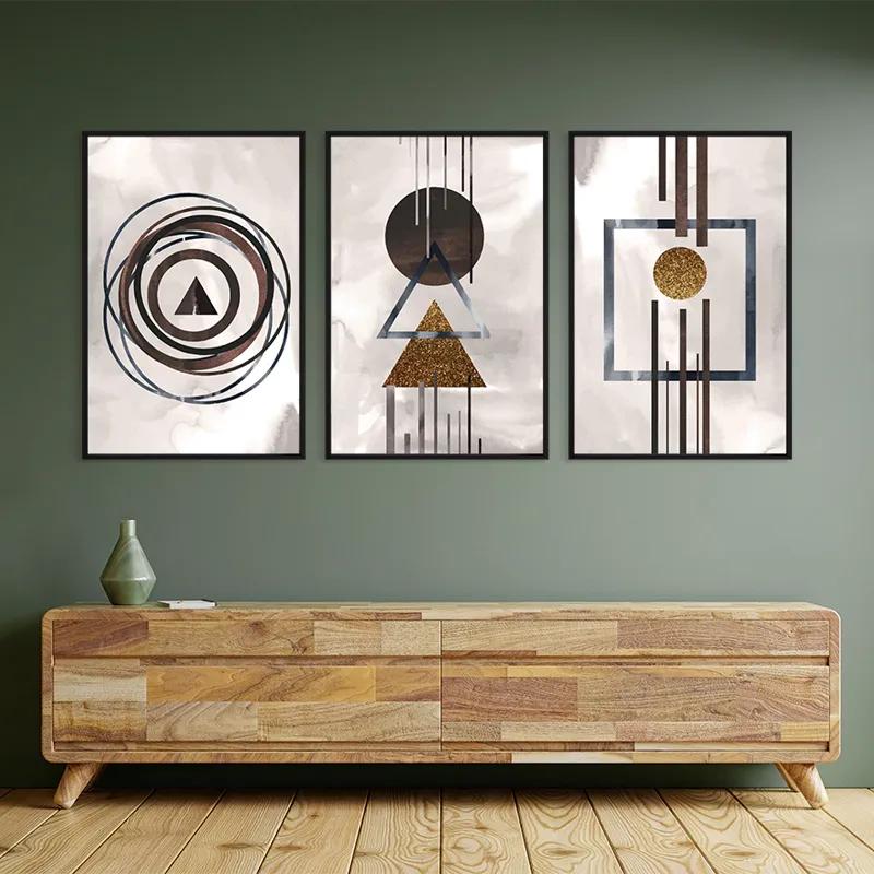 Tablou Multicanvas Greybstract Set mockup 2