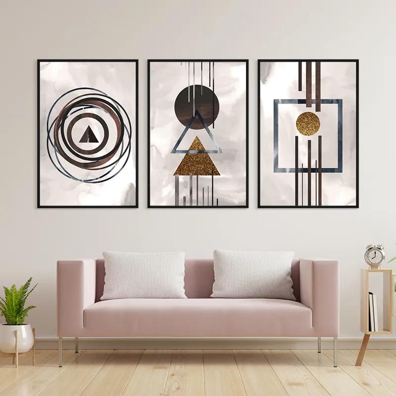 Tablou Multicanvas Greybstract Set mockup 3