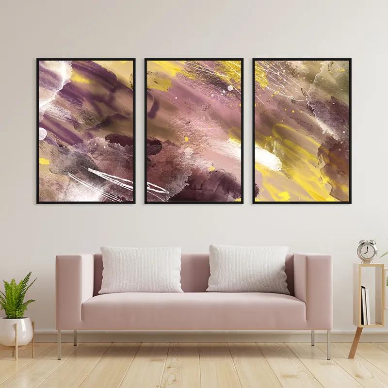 Tablou Multicanvas Purple Set mockup 3