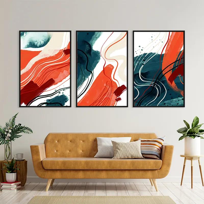 Tablou Multicanvas Orangelue Set mockup 4