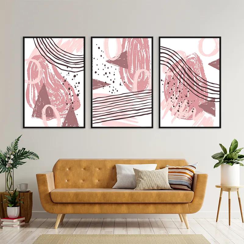 Tablou Multicanvas Pink Set mockup 4