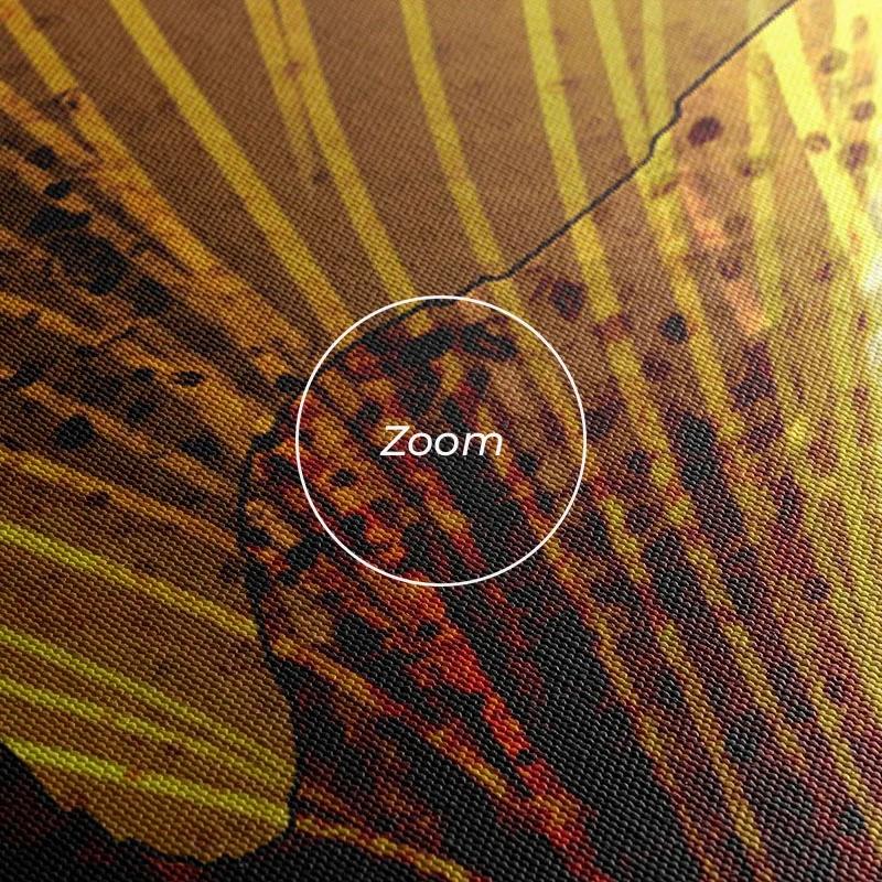 Tablou Multicanvas Golden Feathers mockup 1