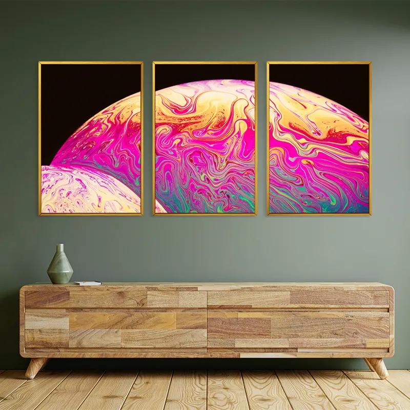 Tablou Multicanvas Planet mockup 2