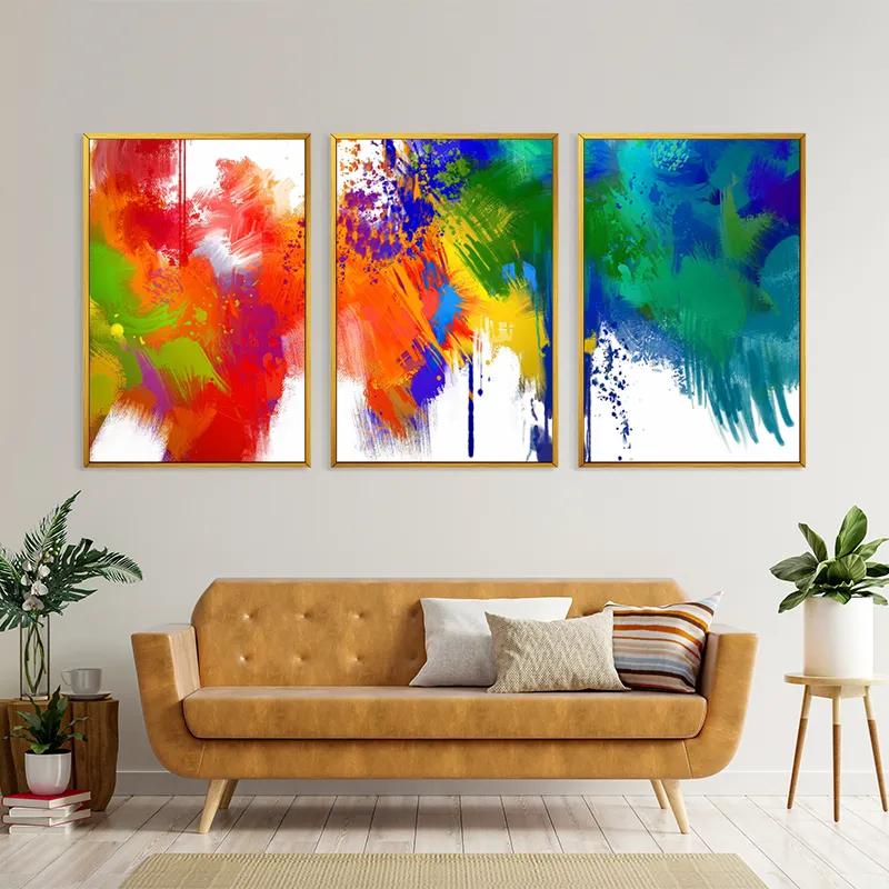 Tablou Multicanvas Colorful Set mockup 4