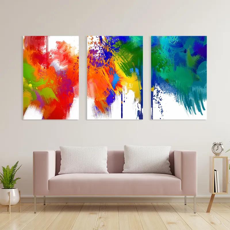 Tablou Multicanvas Colorful Set mockup 3