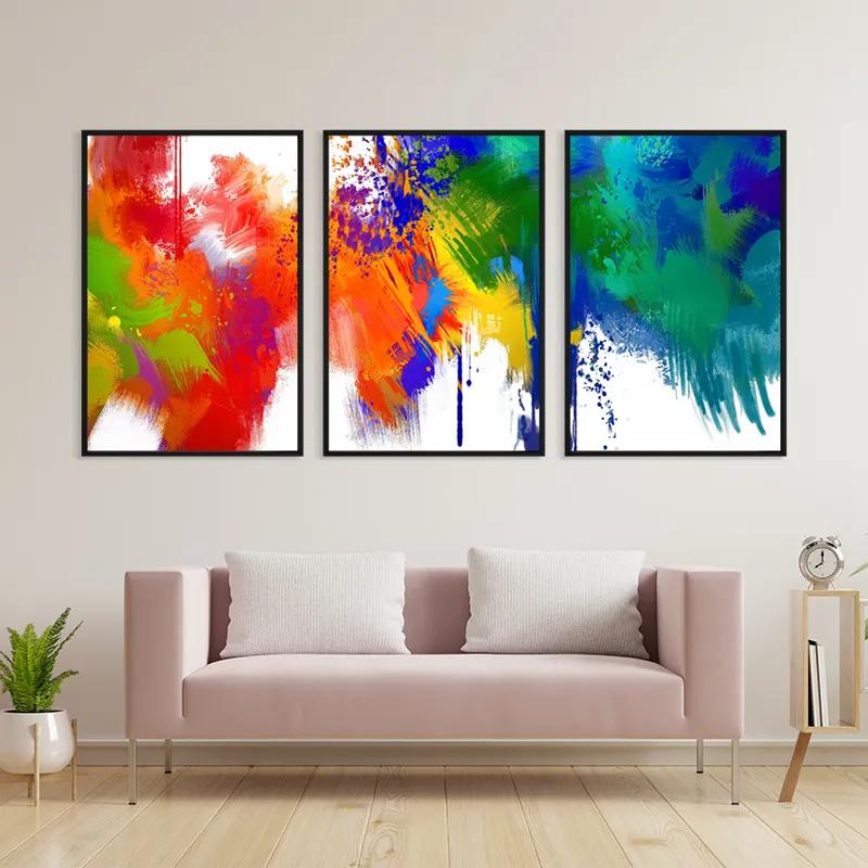 Tablou Multicanvas Colorful Set mockup 3