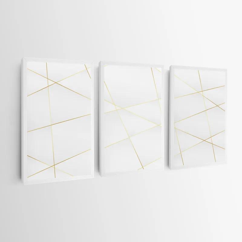 Tablou Multicanvas Gold Lines mockup 0