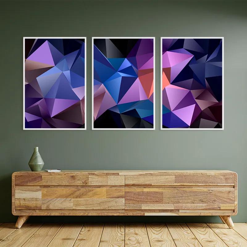 Tablou Multicanvas Purple Shades mockup 2