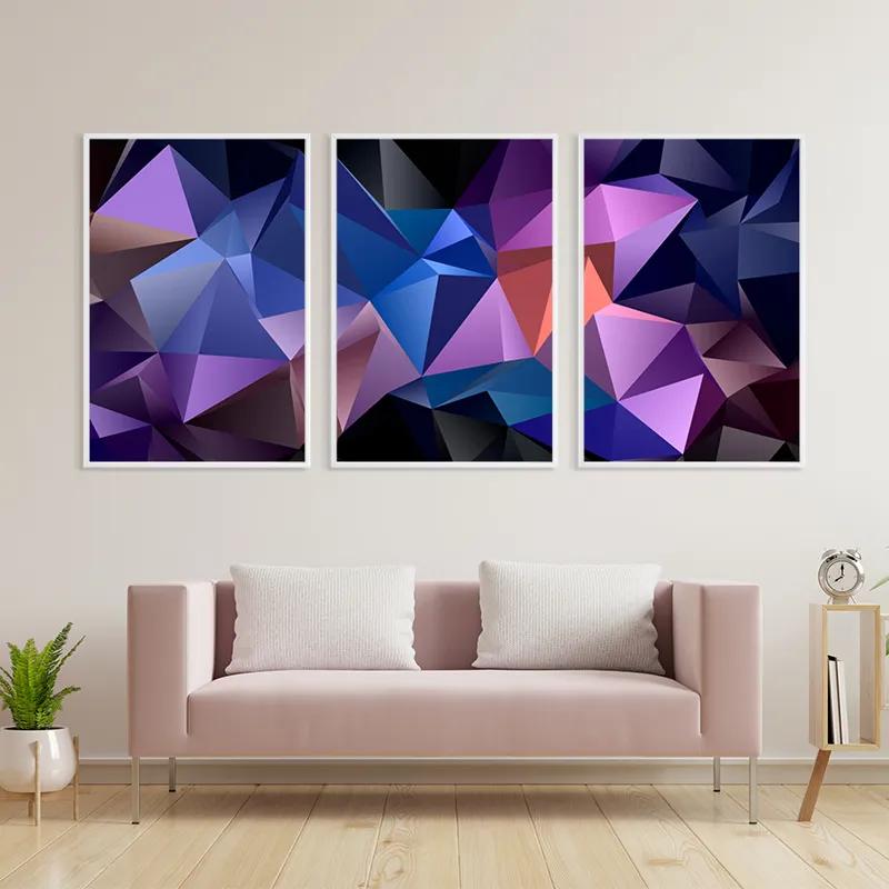 Tablou Multicanvas Purple Shades mockup 3