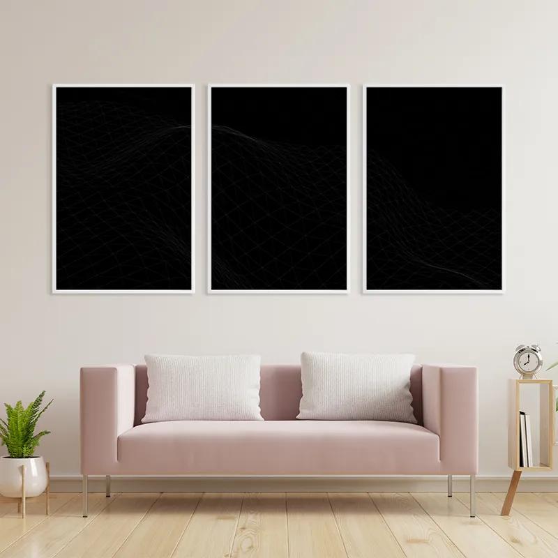 Tablou Multicanvas Triangle Wave mockup 3